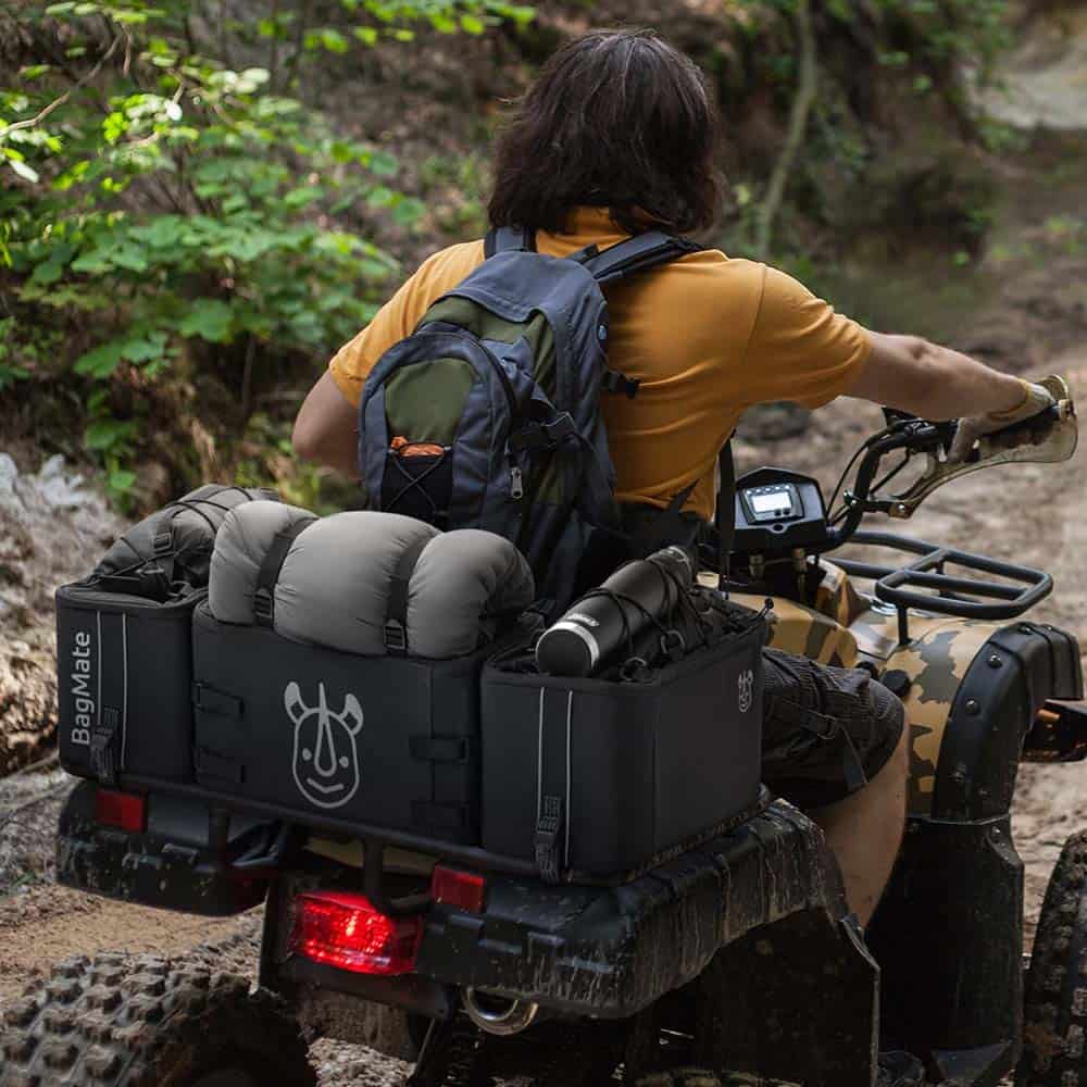 Reinforced BagMate automobile luggage carrier, ATV storage solution